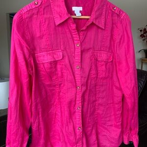 Chico's Vibrant Pink Shirt